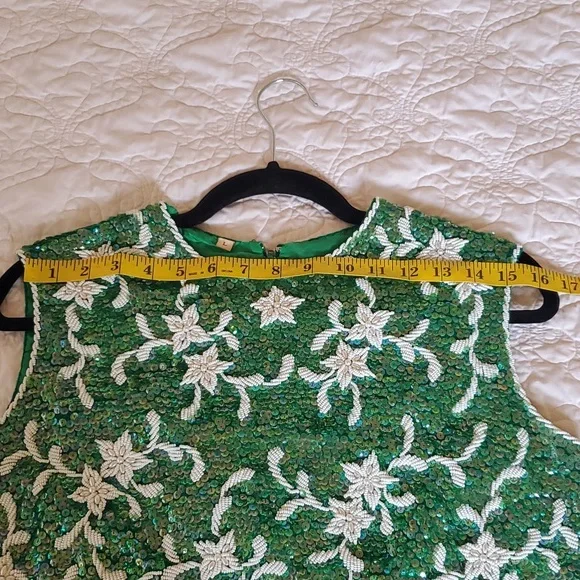 Vintage Sequin and Beaded Top Size L - Picture 11 of 14